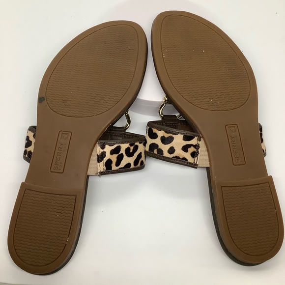 SPERRY TOPSIDER LEATHER THONG SANDAL - Picture 8 of 9